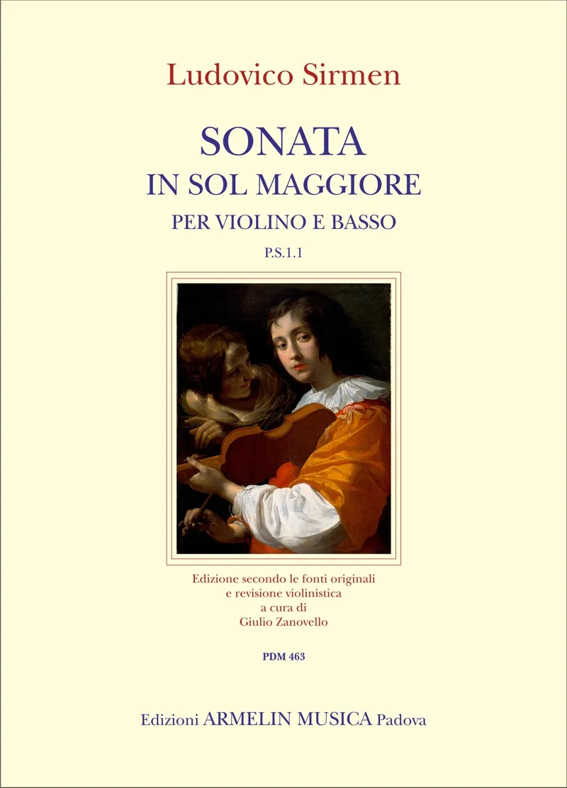 Armelin Musica Sonata in sol maggiore PS 1.1 noty G dur