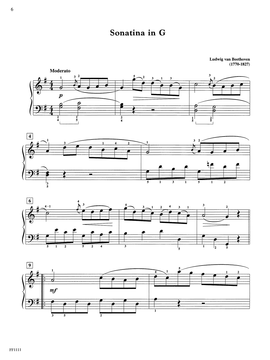 Faber Piano Sonatinas Book 2 noty pro klavír