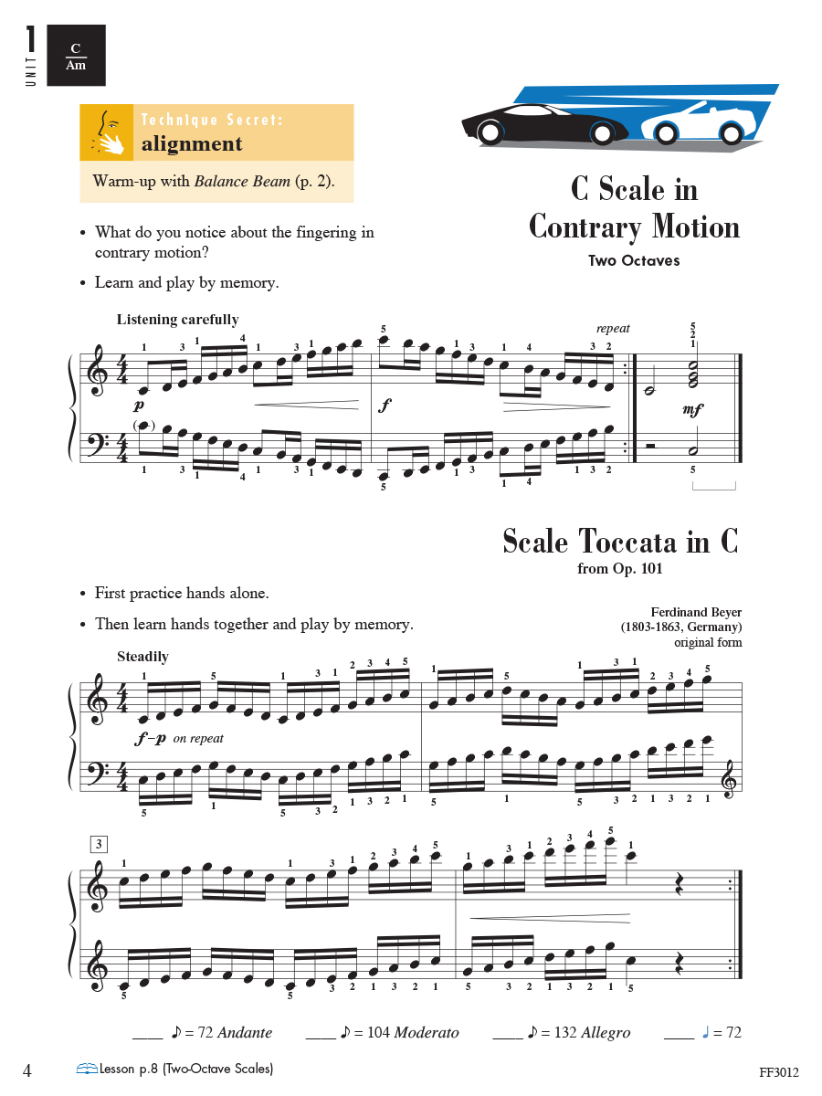 Faber Piano Adventures Level 4 Technique & Artistry noty pro klavír