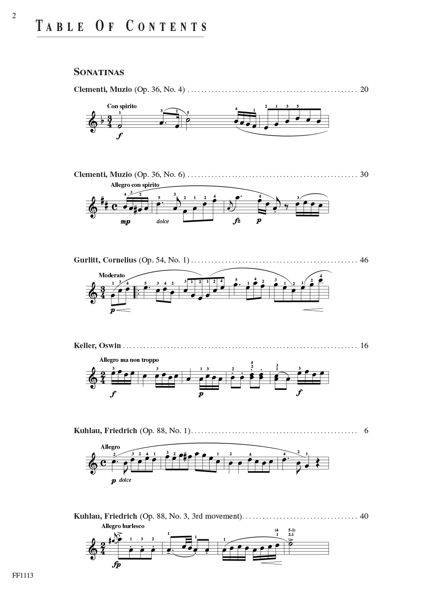 Faber Piano Adventures Piano Sonatinas Book 4 noty pro klavír