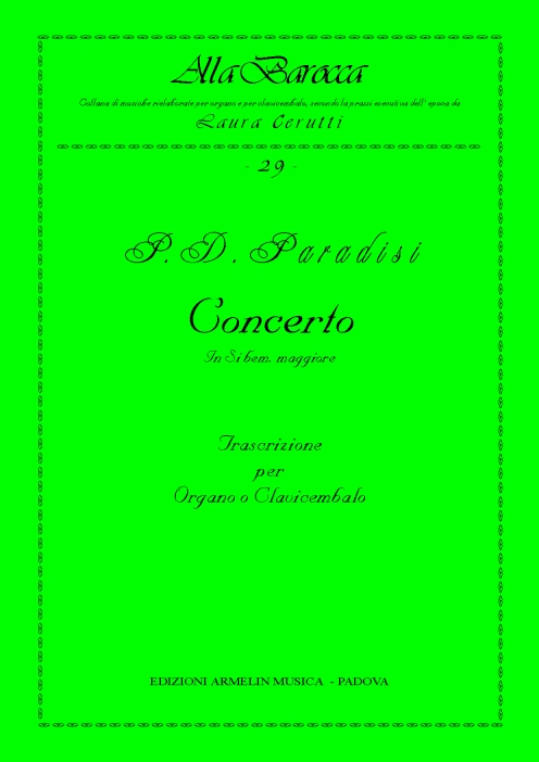 Armelin Musica Concerto in Si bemolle Maggiore noty koncert