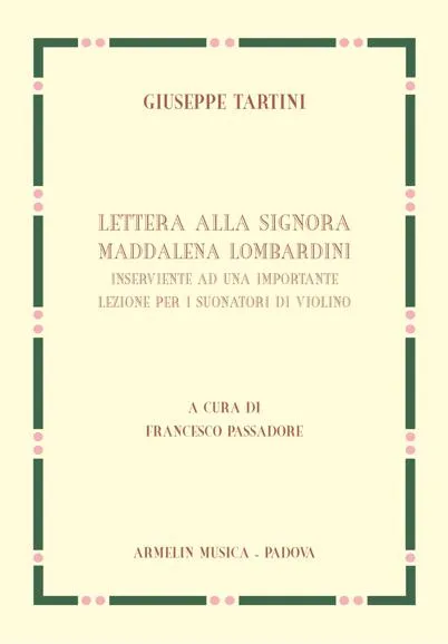 Armelin Musica Lettera Maddalena Lombardini kniha
