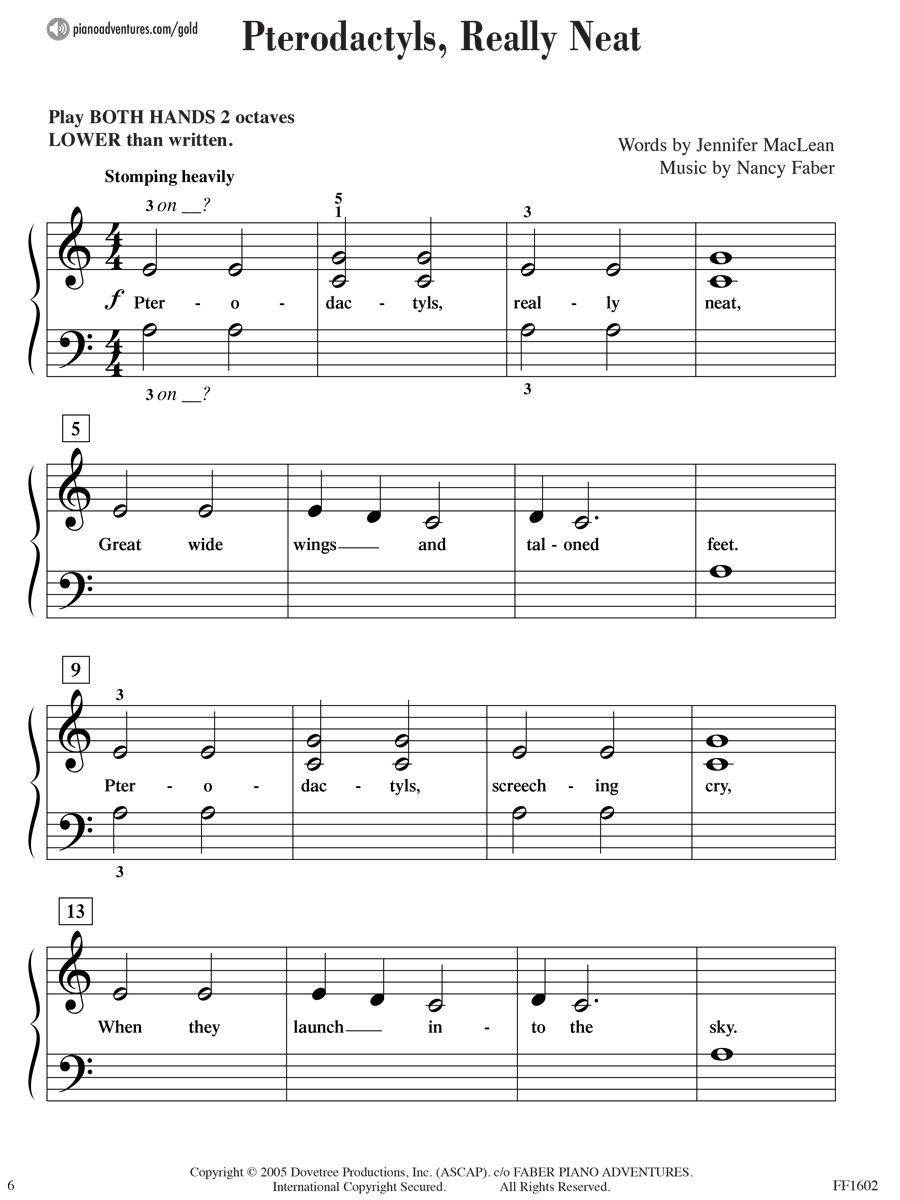 Faber Piano Adventures Primer Gold Star Performance noty