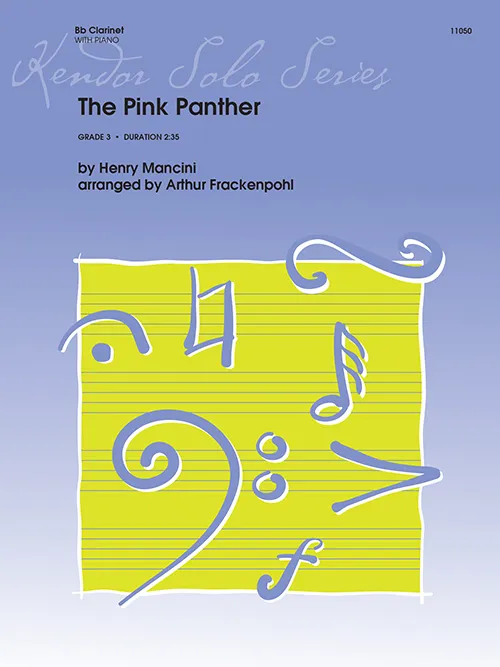 Kendor Music The Pink Panther noty klarinet Bb s klavírem