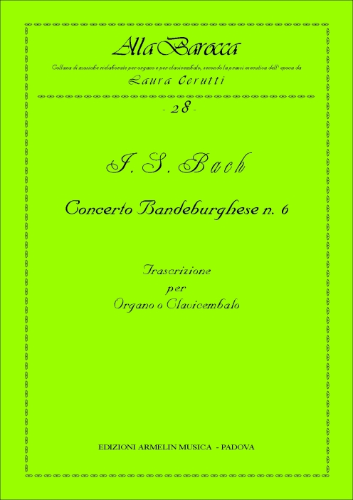 Armelin Musica Concerto Brandeburghese n.6 partitura smyčce