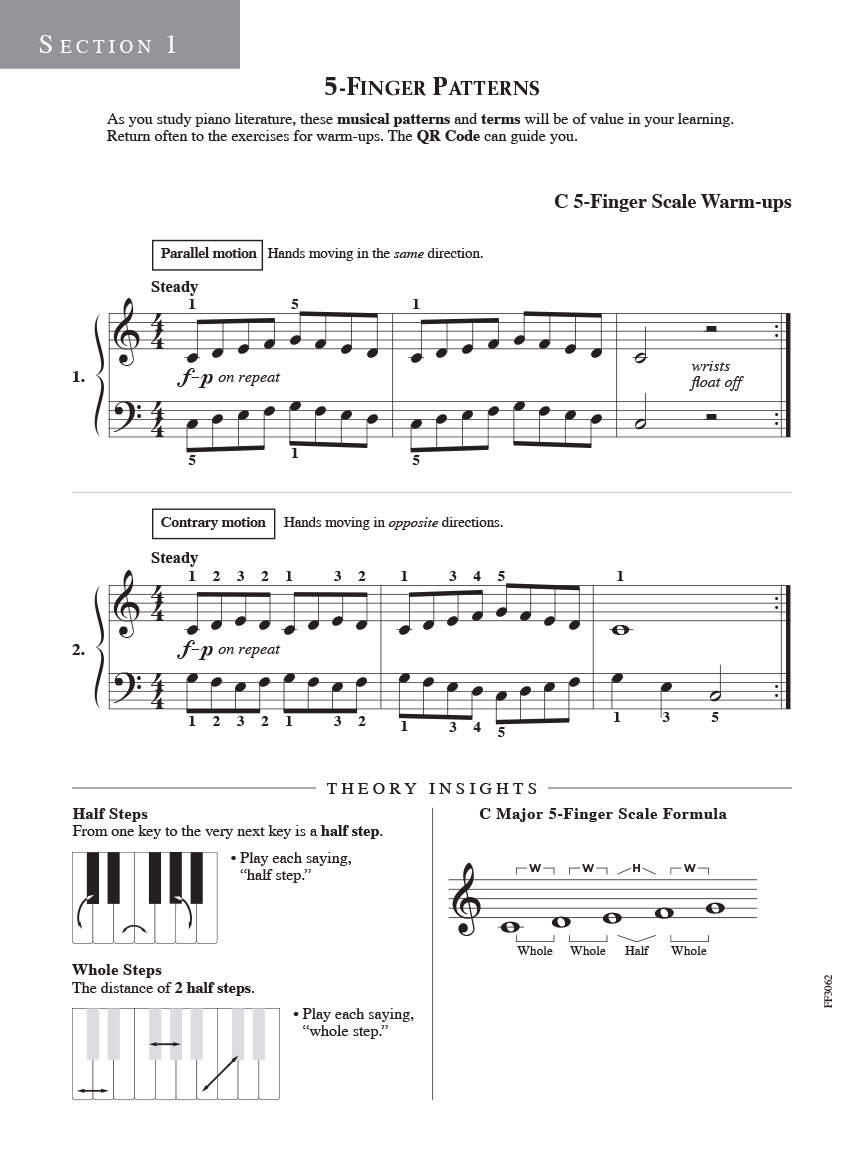 Faber Piano Adventures Adult Literature Book 1 noty 35 skladeb