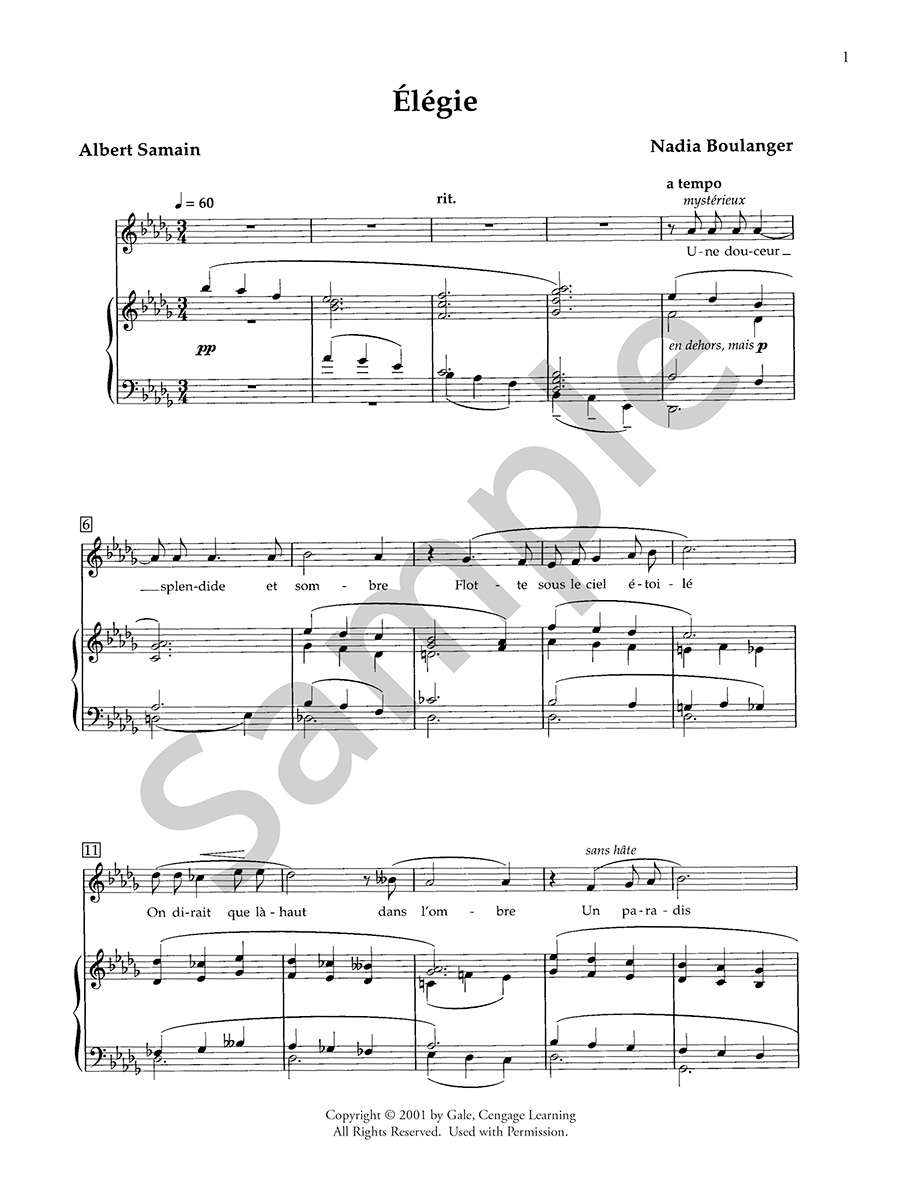 Nineteenth Century French Art Songs Vol. I noty střední hlas