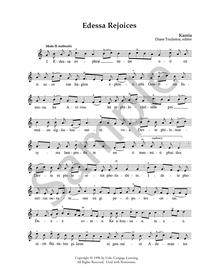 Hildegard Publishing Kassia Five Chants digitální noty sbor