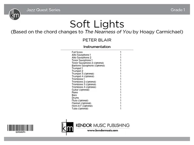 Kendor Music Soft Lights Full Score partitura pro orchestr
