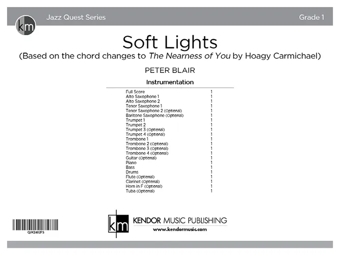 Kendor Music Soft Lights Full Score partitura pro orchestr