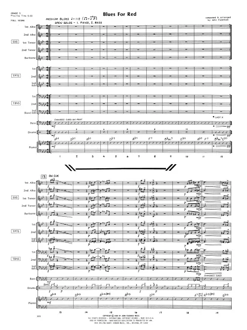 Kendor Music Blues for Red partitura blues 6:00