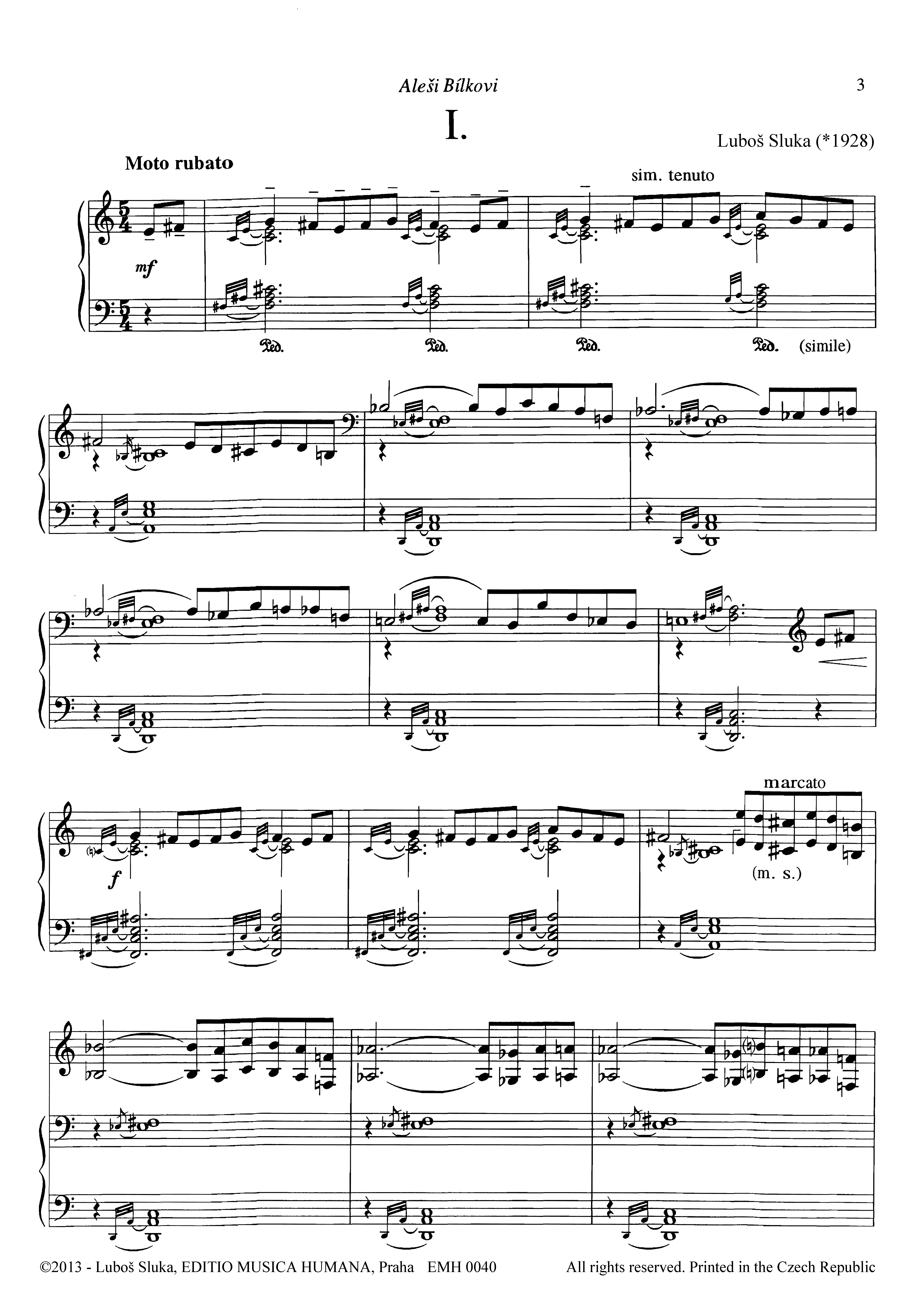Editio Musica Humana Ricapitolazioni per pianoforte noty 22 stran