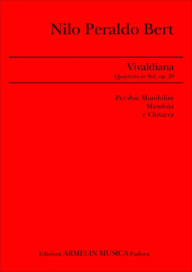Armelin Musica Vivaldiana Quartetto G dur op. 28 noty kvartet