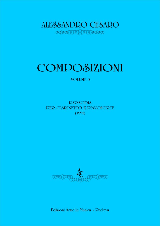 Armelin Musica Composizioni volume 3 noty sborník