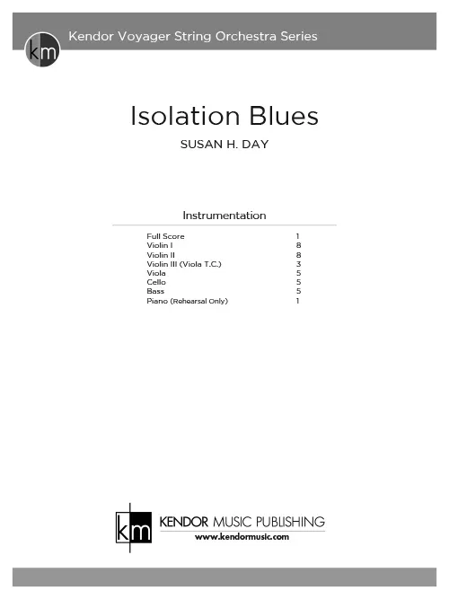 Kendor Music Isolation Blues partitura smyčce