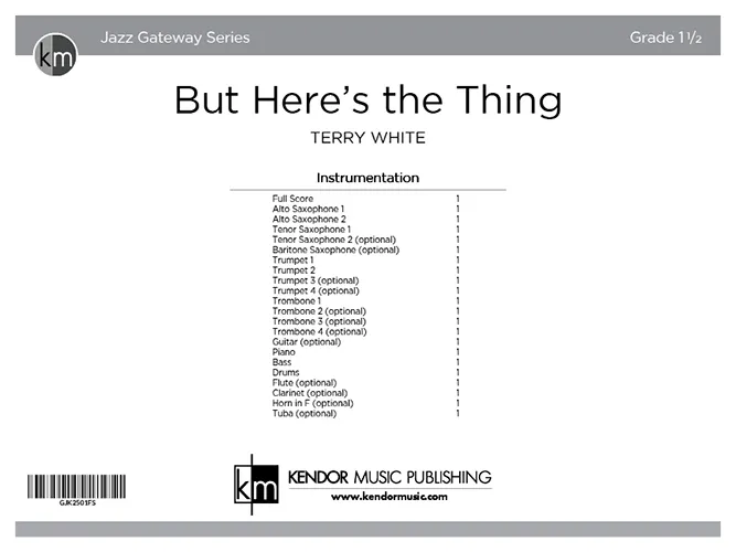 Kendor But Here's the Thing partitura blues c moll
