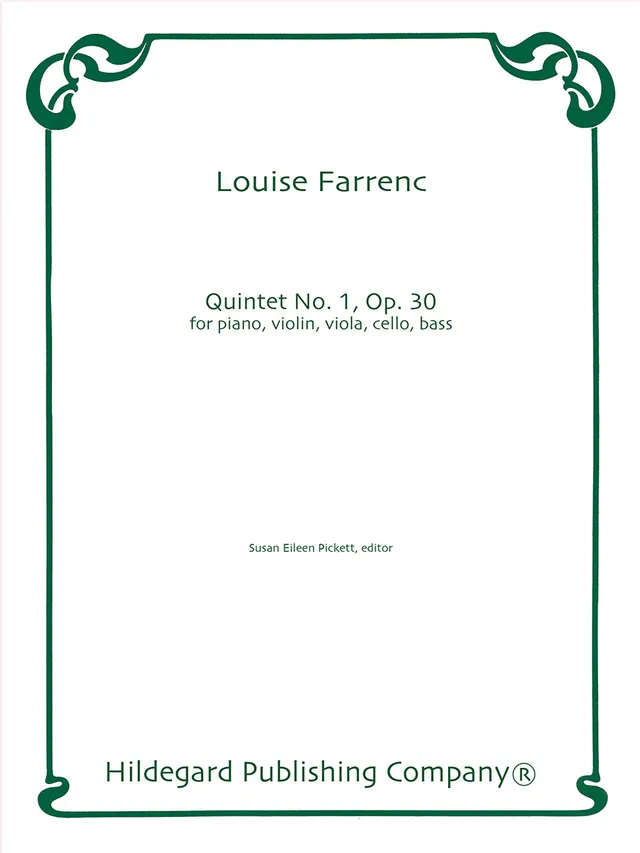 Hildegard Publishing Piano Quintet No.1 Farrenc partitura a hlasy