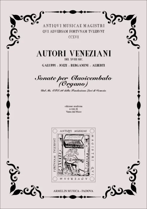 Armelin Musica Sonate per Clavicembalo o Organo noty Galuppi
