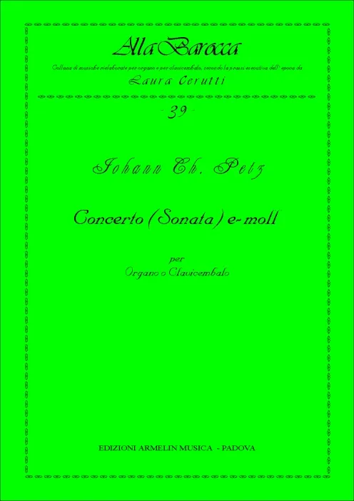 Armelin Musica Concerto Sonata e-moll noty