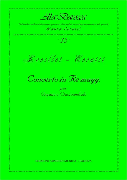 Armelin Musica Concerto in Re noty D dur