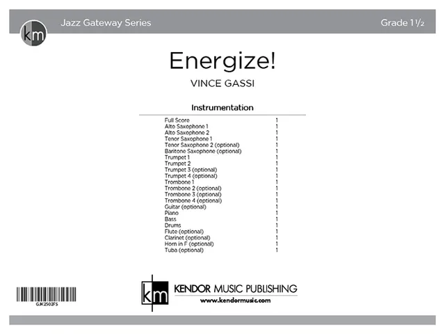 Kendor Music Energize! partitura pro jazz rock orchestr