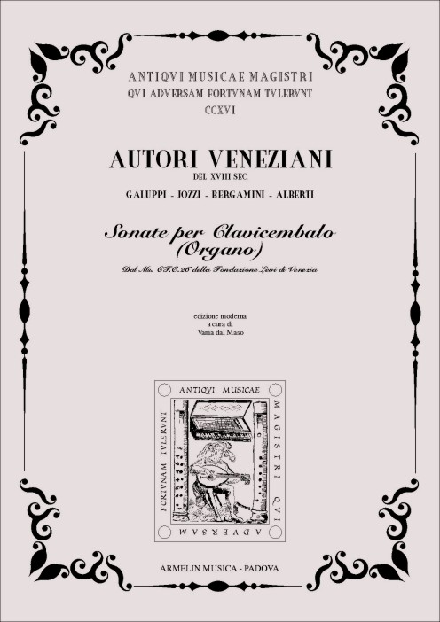 Armelin Musica Sonate per Clavicembalo o Organo noty Galuppi