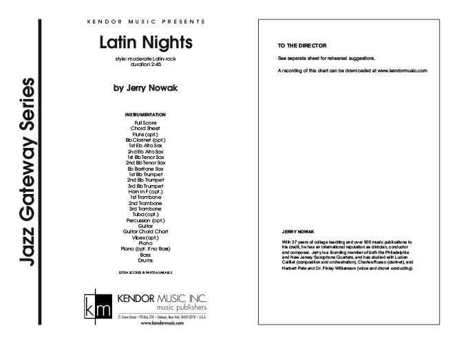 Kendor Music Latin Nights noty latin rock orchestr