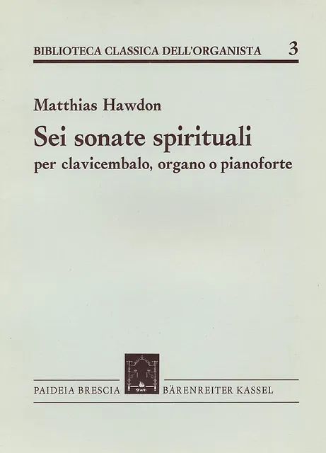 Armelin Musica Sei Sonate Spirituali noty sonáty