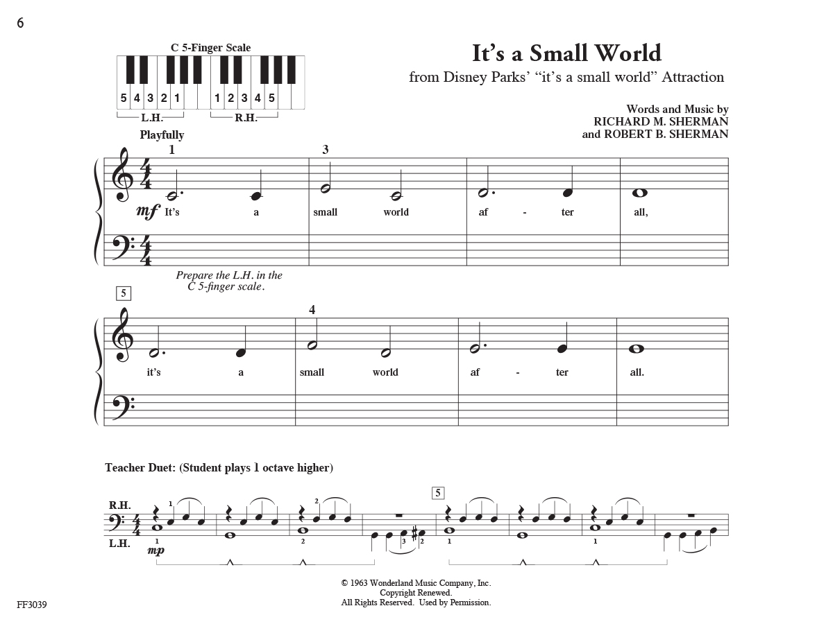 Faber Piano Adventures PreTime Piano Disney noty pro klavír