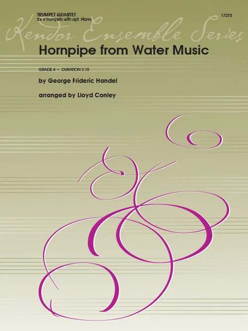 Kendor Music Hornpipe From Water Music noty pro trumpetový kvartet