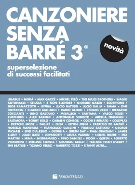 Volonte & Co Canzoniere senza Barrè 3 zpěvník kytara