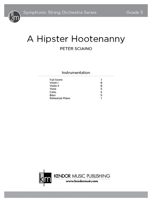 Kendor Music A Hipster Hootenanny partitura smyčce