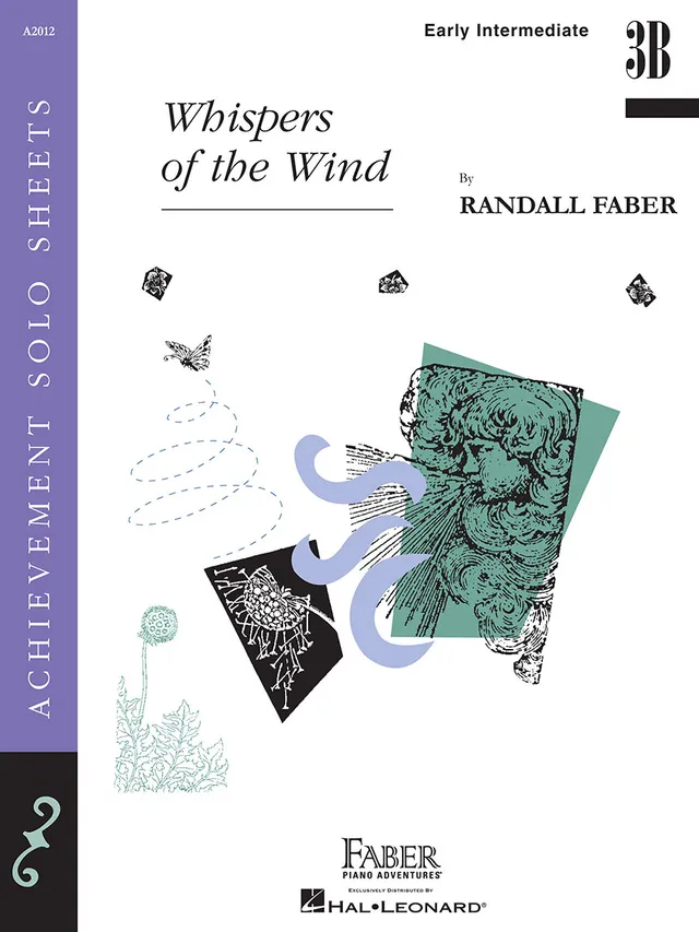 Faber Piano Adventures Whispers of the Wind noty D moll