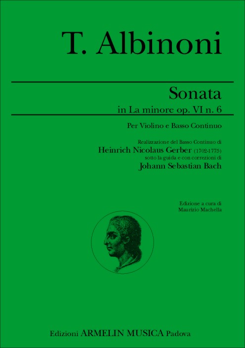 Armelin Musica Sonata La min. op. 6 č. 6 noty