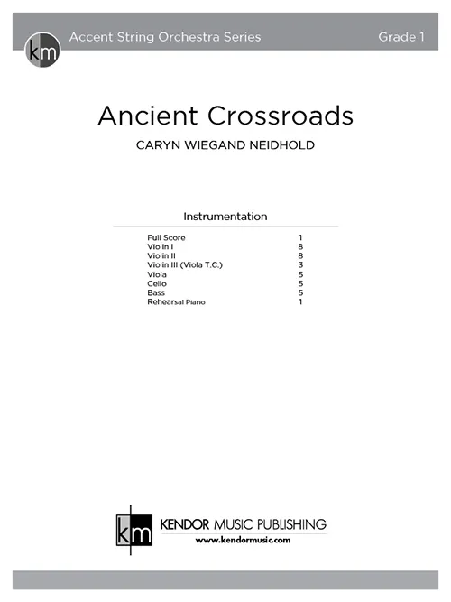 Kendor Music Ancient Crossroads partitura full score E moll