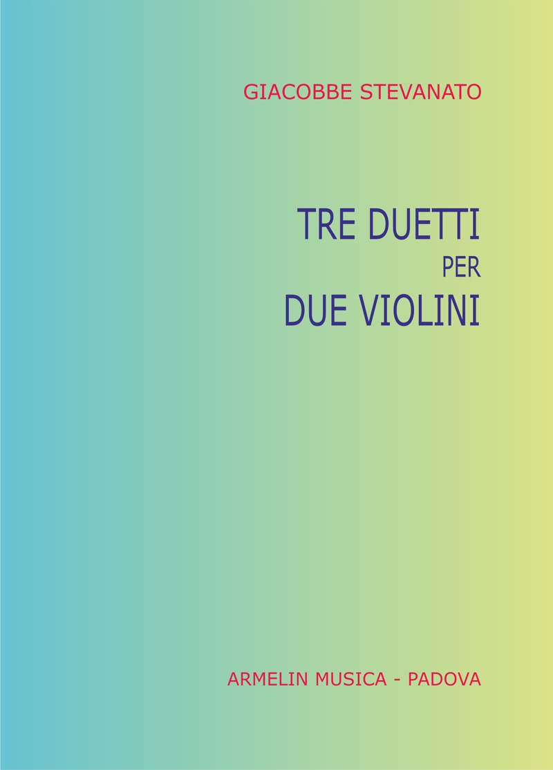 Armelin Musica Tre duetti per due violini houslové noty