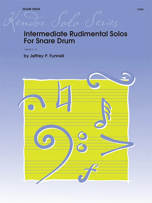 Kendor Music Intermediate Rudimental Solos noty pro buben