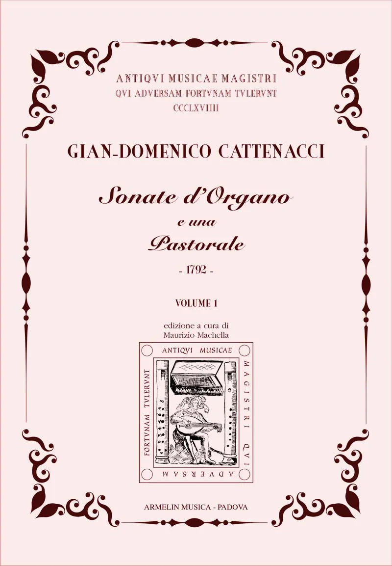 Armelin Musica Sonate d’organo e una pastorale 1972 vol.1 noty