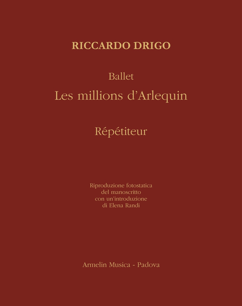 Armelin Musica Les millions d’Arlequin noty baletní partitura