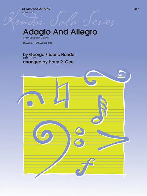 Kendor Music Adagio And Allegro noty pro altsaxofon s klavírem