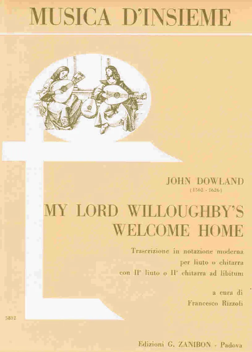 Armelin Musica My Lord Willoughby's Welcome Home noty