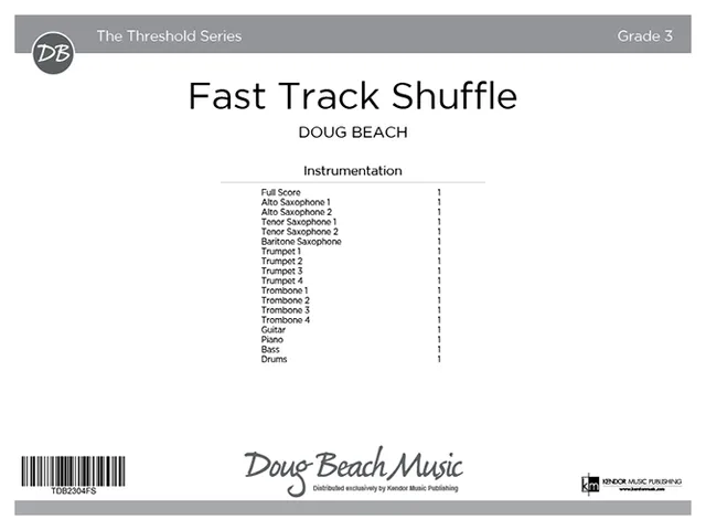 Kendor Music Fast Track Shuffle partitura pro orchestr