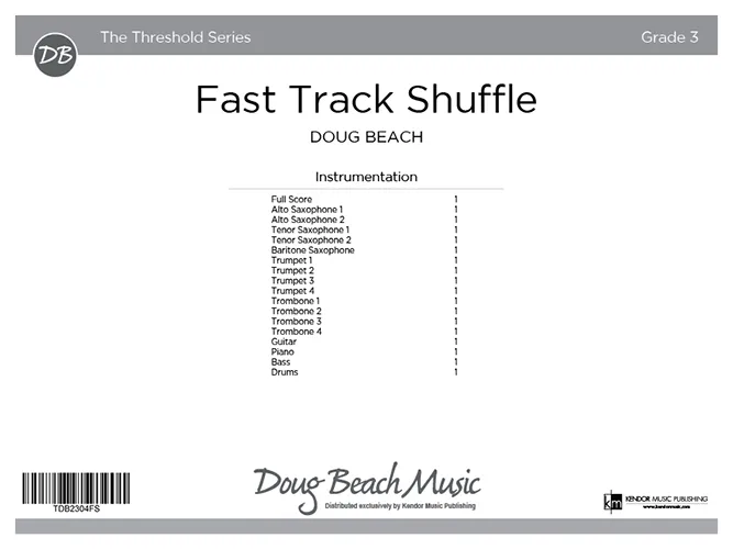 Kendor Music Fast Track Shuffle partitura pro orchestr
