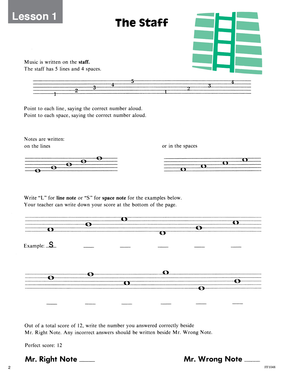 Faber Piano Adventures I Can Read Music 1 hudební nauka