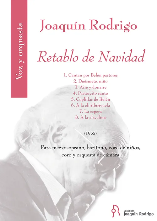 Ediciones Joaquín Rodrigo Retablo de Navidad noty pro sbor s orchestrem