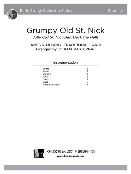 Kendor Music Grumpy Old St. Nick partitura full score vánoční