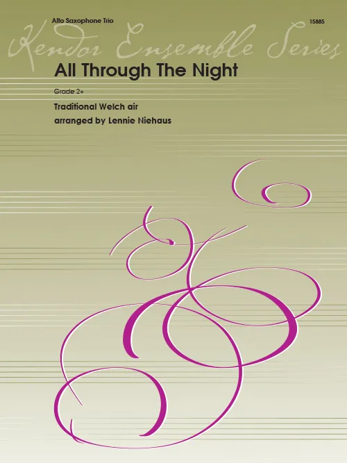 Kendor Music All Through The Night noty pro 3 altsaxofony vánoční