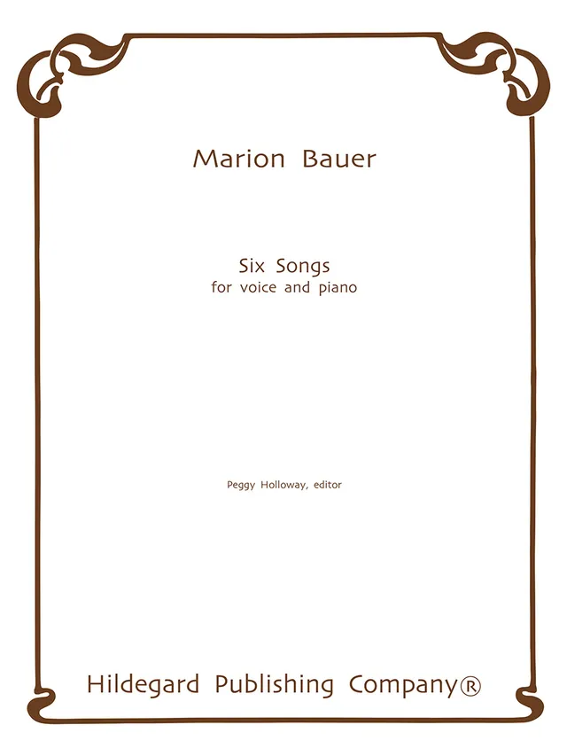 Hildegard Publishing Company Six Songs Bauer noty zpěv klavír