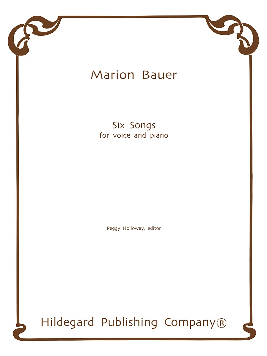 Hildegard Publishing Company Six Songs Bauer noty zpěv klavír