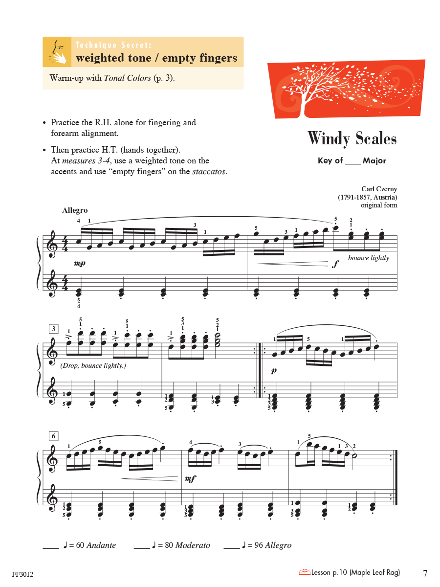 Faber Piano Adventures Level 4 Technique & Artistry noty pro klavír